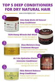 Top 5 Deep Conditioners For Dry Natural Hair Dry Natural Hair Natural Hair Styles Healthy Natural Hair