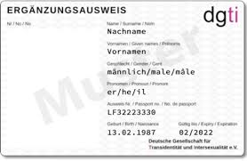 Maybe you would like to learn more about one of these? Erganzungsausweis