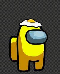 Hd Yellow Among Us Crewmate Character With Egg Png Character Game Character Png