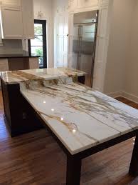 Calacatta gold is a luxurious white marble quartz featuring thick grey veins to keep with current trends. Brown Quartz Kitchen Tops Calacatta Gold Marble Island Contemporary Kitchen Miami By Italian Marble Granite By Daniel Son Houzz