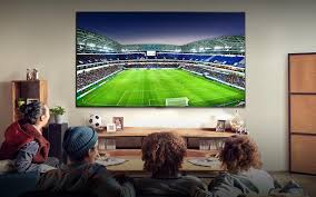 televisor para ver el fútbol