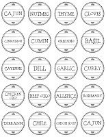 To A Pretty Life Pretty Spice Labels Spice Labels Pantry Labels Template Spice Jar Labels