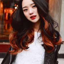 Wavy Two Toned Hair Color Hair Color Asian Asian Hair Two Toned Hair