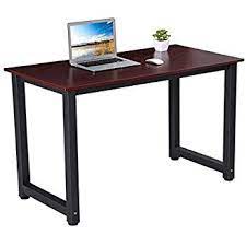 Dosleeps Computer Desk Office Study Desk Computer Pc Laptop Table Workstation Dining Gaming Table For Home Office Red Wood Home Office Table Workstation Desk
