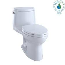 Toto Ultramax Ii 1 Piece 1 28 Gpf Single Flush Elongated Toilet With Cefiontect In Cotton White Ms604114cefg 01 The Home Depot Dual Flush Toilet Water Sense One Piece Toilets