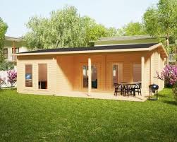 Wochenendhaus Mit 3 Schlafzimmern Hansa Holiday D 50 M2 7 X 9 M 70mm Hansagarten24 Wochenendhaus Haus Gartenhaus Mit Terrasse