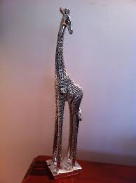 Giraffe Sculpture African Home Decor Animal Statue Etsy Giraffes Statues Giraffe Decor Sculpture