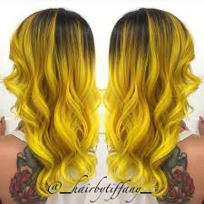 Black And Yellow Hair Color Hair Inspiration This But In Purple Yellow Hair Color Hair Styles Yellow Hair Dye