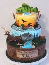 Fish cake birthday birthday parties birthday ideas cakes for men cakes and more cupcakes cupcake cakes beautiful cakes amazing cakes. Sportsman S Cake Birthday Cakes Hunting Cake Hunting Birthday Cakes Fish Cake