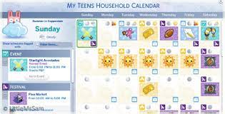 Calendar Tweaks Sims 4