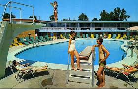 Hotel And Pool From The 60 S Hotel Pool Hotel Americana Pool