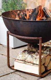 Sourcing guide for cast iron fire pit: Cast Iron Firepit With Log Store Black Or Rust Savvysurf Co Uk