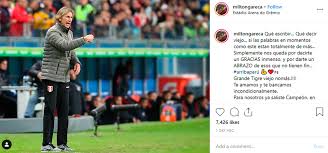 Ricardo gareca no sabe bailar como el 'bolillo'. Dni De Un Peruano De Corazon El Carinoso Gesto Hacia Ricardo Gareca Antes De La Final Historica Ante Brasil Infobae