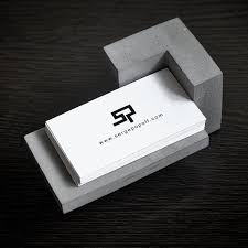 Concrete Business Card Holder Handmade Original Design Etsy Business Card Stand Business Card Holders Concrete Crafts