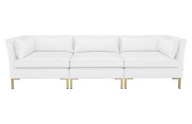 These can be combined in many. Marceau Modular Sofa White Cotton Twill One Kings Lane