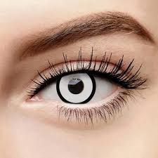 Black And White Eye Contacts White Black Edge Cosplay Colored Contacts Lens Mi0614 Com Imagens Cosplays Olhos Looks