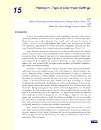 Petroleum Traps in Deepwater Settings