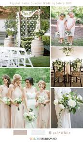 These spring wedding colors are a bit more unconventional, but they're irresistibly pretty. 8 Popular Rustic Summer Wedding Color Ideas For 2019 Colorsbridesmaid