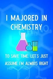 We did not find results for: I Majored In Chemistry To Save Time Let S Just Assume I M Always Right Blank Lined Journal Notebook 6 X 9 Chemistry Notebook Chemistry Textbook For Chemistry Lovers Chemistry Gifts Nova Booki