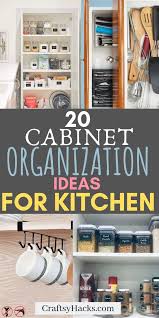 20 Genius Ways To Organize Kitchen Cabinets Cabinets Organization Kitchen Hacks Organization Cabinet Organization