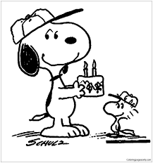 43 snoopy printable coloring pages for kids. Birthday Snoopy Coloring Pages Happy Birthday Coloring Pages Free Printable Coloring Pages Online