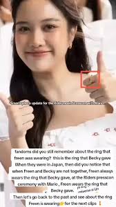 El significado del anillo de Freen que le dio Becky