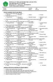 Soal Pts Ski Kelas 8 Semester Genap 20i8 20i9 Docx Perpustakaan Bijak