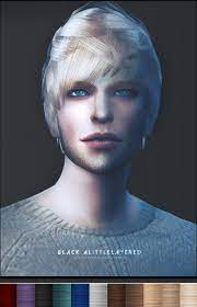Black Le A Little Layered Hairstyle Converted From Sims 3 To Sims 4 Sims 4 Hairs Sims 4 Hair Male Sims Hair Sims 4 Black Hair