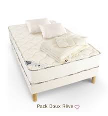 Ce type de support assure également une aération optimale du matelas grâce aux espaces entre les lattes. Ensemble Lit 160x200 Pas Cher Matelas Mousse Sommier Couette Oreiller Matelas No Stress