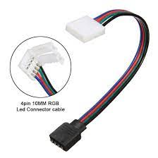 icreating 10pcs led 5050 rgb strip light connector 4 pin conductor 10 mm wide strip to controller jumper strip lighting rgb led strip lights led strip lighting