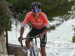 Nairo quintana (sq) ciclista su strada colombiano (it); Nairo Quintana Is Unharmed From An Accident While Training In Colombia
