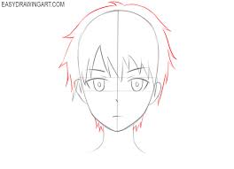 Let's see how to draw eyes in manga. How To Draw An Anime Head Easy Drawing Art