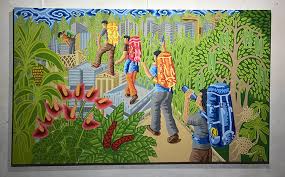 Lukisan berusia seabad itu ditemukan tersembunyi di dinding luar oleh tukang kebun di sanggar seni modern ricci oddi di piacenza, italia. Pendakian Gunung Sebagai Ide Penciptaan Karya Seni Lukis Seni Rupa Ikj
