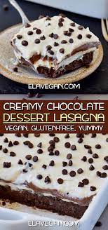 Creamy Chocolate Lasagna Vegan Chocolate Lasagna Vegetarian Desserts Dessert Recipes