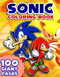 Posted in coloring books tagged sonic the hedgehog colouring pages pdf sonic the hedgehog coloring. Sonic Coloring Book Giant 50 Coloring Pages Coloring Book For Kids And Adults Amazon De Vo Hieu Vo Hieu Fremdsprachige Bucher