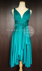 Tdy Teal Green Maxi Short Bridesmaid Dress Convertible Dress Etsy Green Bridesmaid Dresses Asymmetrical Bridesmaid Dress Multi Way Dress