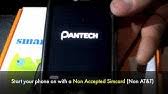 A sim unlock menu will appear · 3. How To Unlock Pantech Phone Locate Imei And Update Data Remove Sim Locked Message Youtube