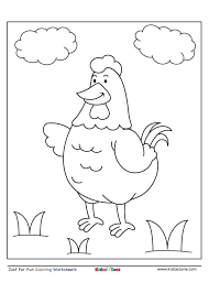 Hen Coloring Page Kidzezone The image may not be offered on another website.