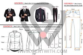 gentwith size charts gentwith