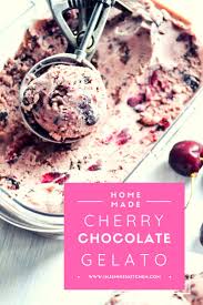 Cherry Chocolate Ripple Gelato Recipe Gelato Recipe Ice Cream Maker Recipes Homemade Ice Cream Recipes