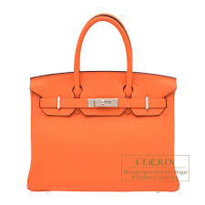 Hermes Birkin bag 30 Orange minium Togo leather Silver hardware | L'ecrin  Boutique Tokyo