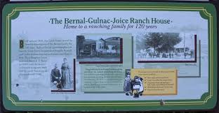 The Bernal-Gulnac-Joice Ranch House Historical Marker