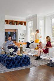 Diamond Cascadia Blue Ottoman Glamorous Living Room Blue Ottoman Living Room Inspiration