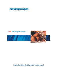 Ii have a 2002 optima spa. 2002 2003 Sundance 850 Series Owners Manual Manualzz