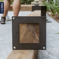 Solo Pergola Post Base And Wall Mount Bracket For 6x6 Wood Posts 4 Pack Wall Mount Bracket Pergola Wood Post