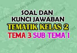 Kunci jawaban tema 4 kelas 6 halaman 30 buku siswa. Soal Tematik Kelas 2 Tema 3 Subtema 1 Kunci Jawaban Nurul Hidayah