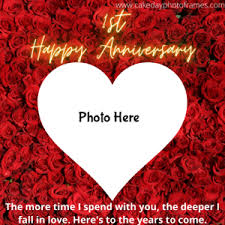 Fotor makes it quick and easy for you to customize your business card design so that you have full control. Wedding Anniversary Card With Name And Photo Edit Cakedayphotoframes