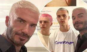 Short hair styles very short hair men mens hairstyles thin hair short men hairstyle short. David Beckham Dyes Hair Bleach Blonde Again In Tribute To 90s Look After Sons Follow Suit Daily Mail Online