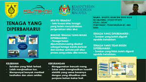 Hal ini berbeda dengan sumber daya alam yang tidak dapat diperbaharui, karena jumlahnya yang terbatas dan bisa saja habis jika dipakai terus menerus untuk memenuhi kebutuhan manusia. Tenaga Yang Boleh Diperbaharui Youtube