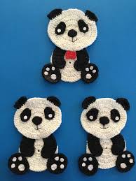 Sitting Panda Crochet Pattern Kerri S Crochet Animales De Ganchillo Apliques De Lana Ganchillo Manualidades